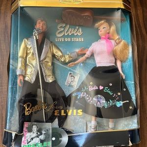 1996 Elvis live on stage Barbie set